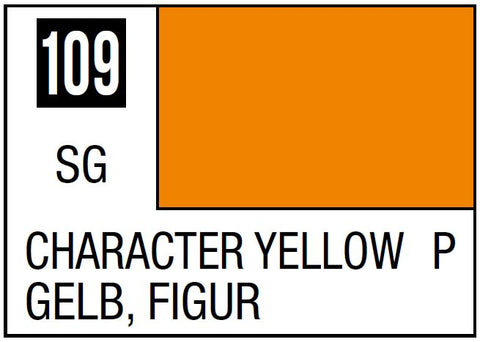 A Mr. Color 109 - Character Yellow - 10ml priced at $3.99 available from Echelon Hobbies