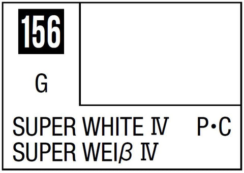 A Mr. Color 156 - Super White Iv - 10ml priced at $3.99 available from Echelon Hobbies