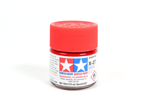 A X-27 CLEAR RED priced at $3.99 available from Echelon Hobbies