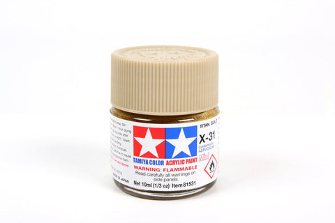 A X-31 TITANIUM GOLD priced at $3.99 available from Echelon Hobbies